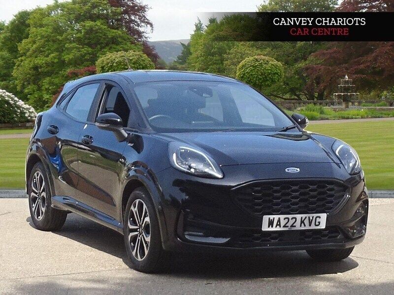 Black Used 2022 Ford Puma ST-Line Hatchback | £13,000 (Good price) - Image 1/4