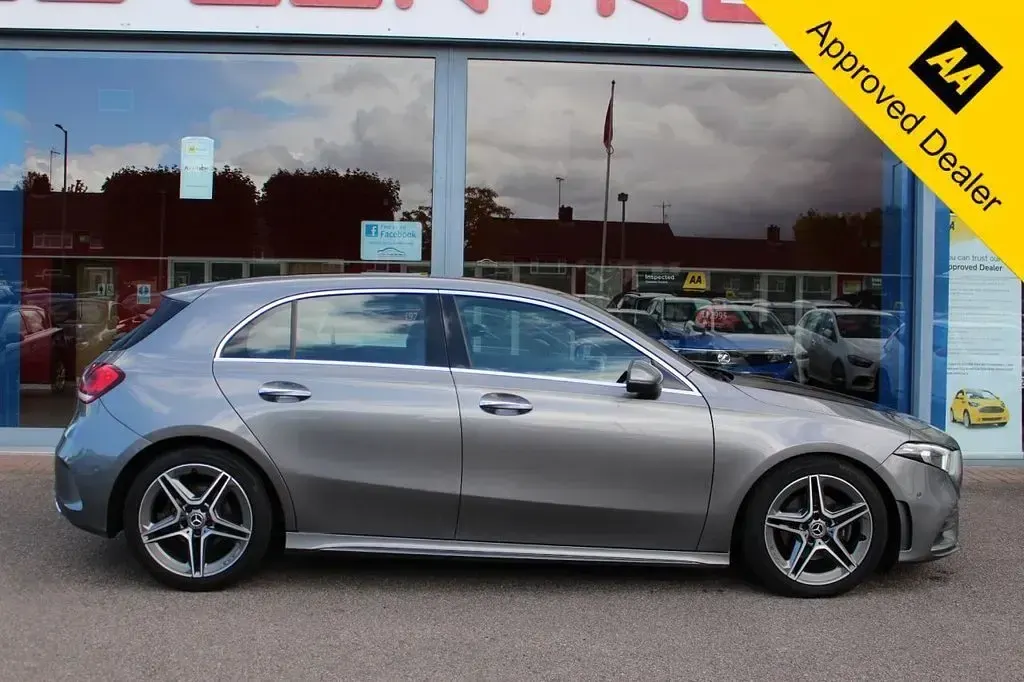 Used Mercedes A180 AMG line 136 HP (100 kW) 2019 Grey Hatchback