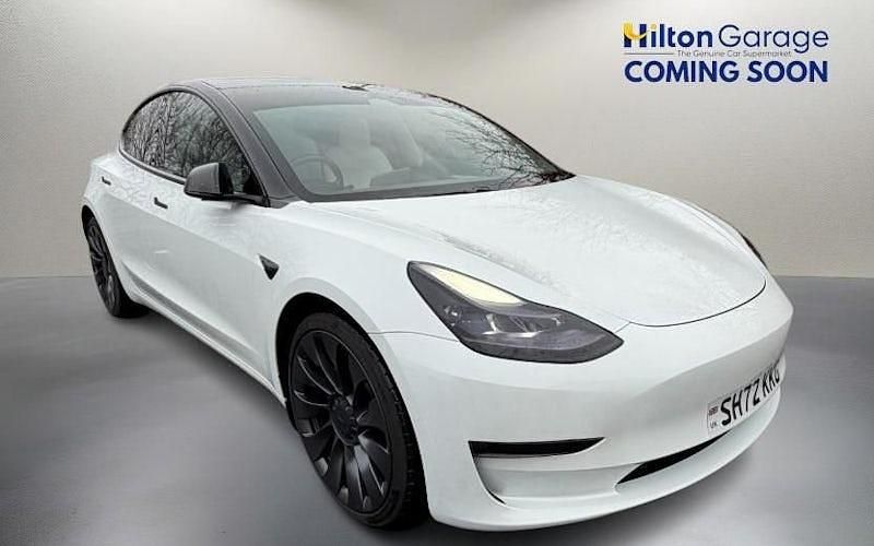 White Used 2022 Tesla Model 3 Performance Sedan | £24,150 (A bit pricey) - Image 1/1
