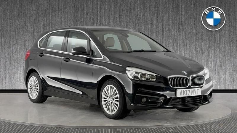Black Used 2017 BMW 218 Active Tourer Luxury Line MPV | £11,499 (Good price) - Image 1/4