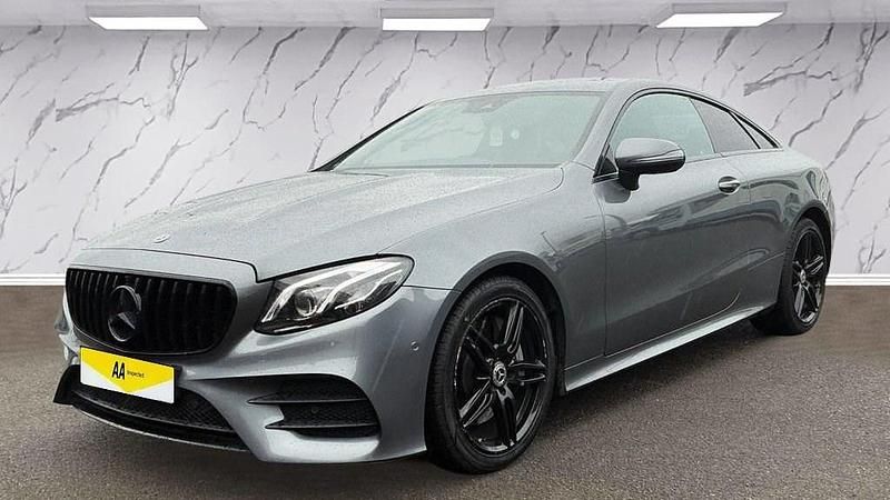 Used Mercedes E300 AMG line 245 HP (180 kW) 2019 Grey Coupe