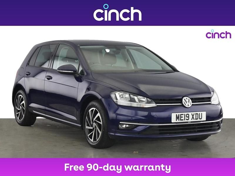 Blue Used 2019 VW Golf VII Match Hatchback | £11,399 (Fair price) - Image 1/3