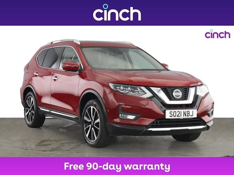Red Used 2021 Nissan X-Trail Tekna SUV | £19,549 (Fair price) - Image 1/3