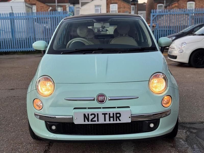 Used Fiat 500 Lounge 69 HP (50 kW) 2015 Green Cabriolet