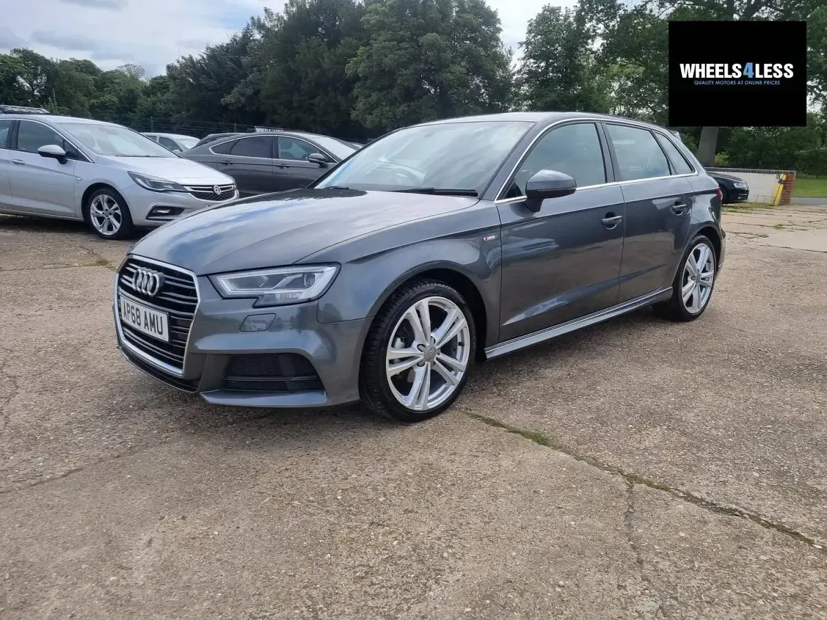 Used Audi A3 Sportback S-Line 150 HP (110 kW) 2019 Grey Hatchback