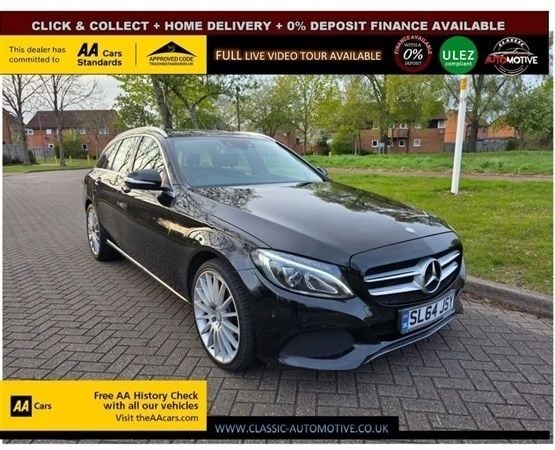 Black Used 2015 Mercedes C200 Estate | £9,495 (Fair price) - Image 1/1