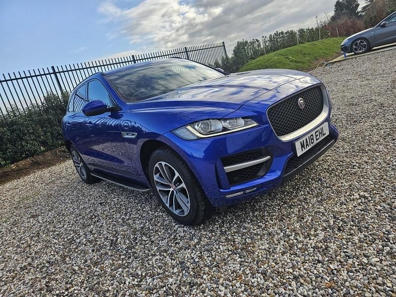 Blue Used 2018 Jaguar F-Pace R-Sport SUV | £22,995 (Fair price) - Image 1/4