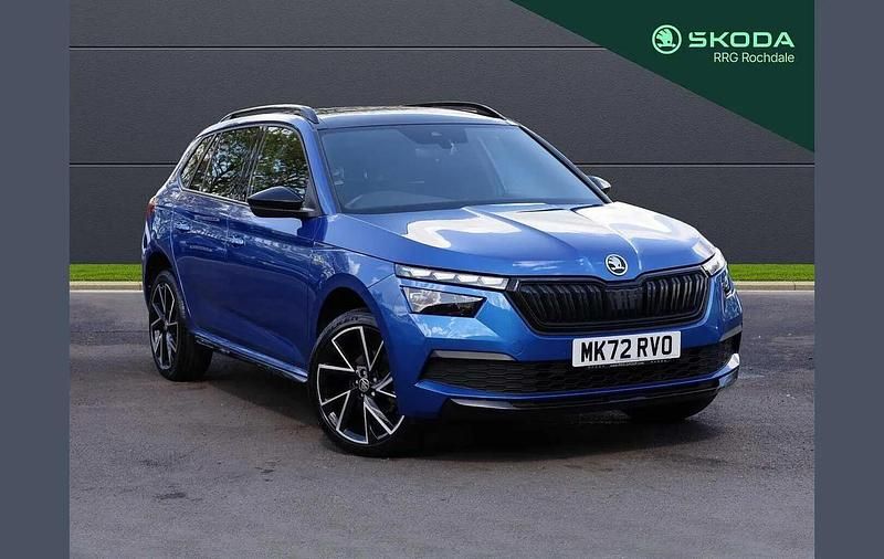 Used Skoda Kamiq Monte Carlo 147 HP (108 kW) 2022 Race blue metallic SUV