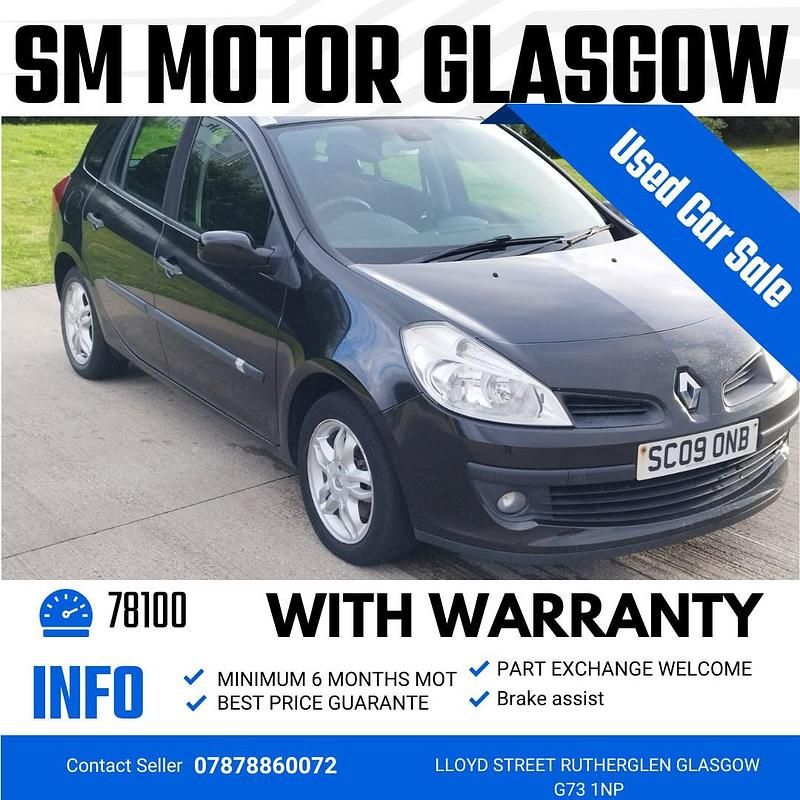 Black Used 2009 Renault Clio GrandTour Dynamique Estate | £1,499 (Fair price) - Image 1/4