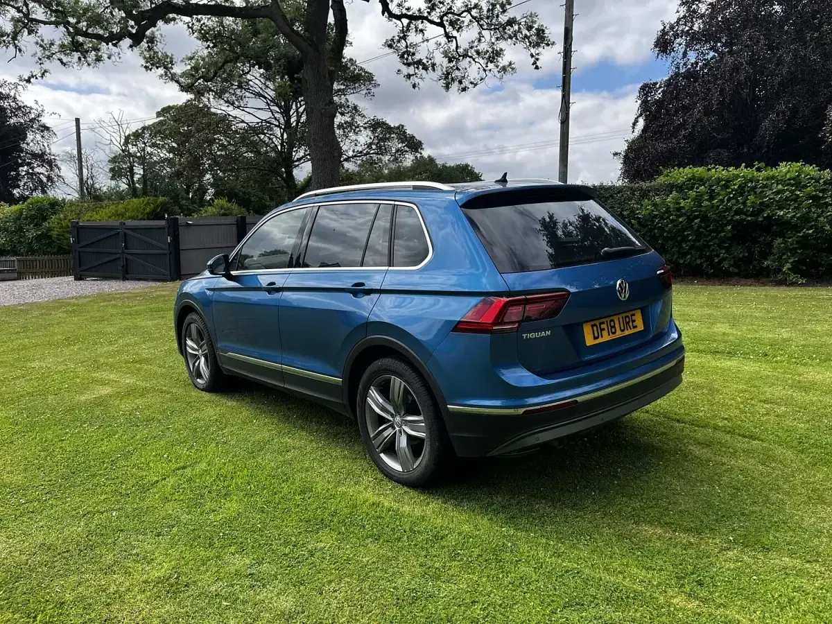 Used VW Tiguan SEL R-Line 150 HP (110 kW) 2018 Blue SUV
