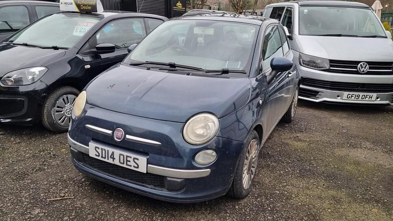Used Fiat 500 Lounge 69 HP (50 kW) 2014 Blue Hatchback