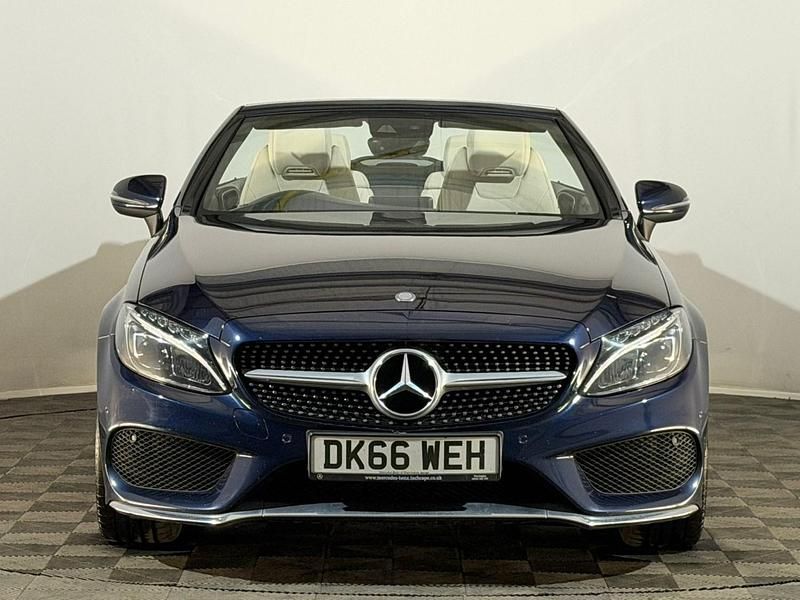 Second-hand Mercedes C200 AMG line 181 CP (133 kW) 2016 Albastru Cabrio