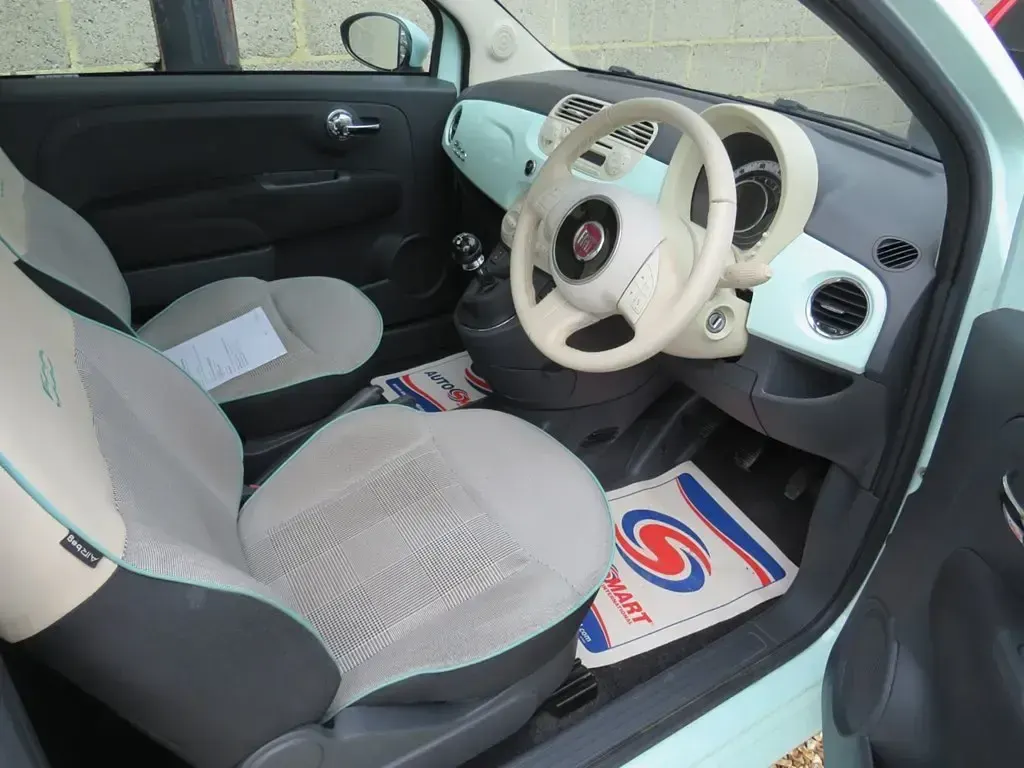 Used Fiat 500 Lounge 69 HP (50 kW) 2014 Green Hatchback