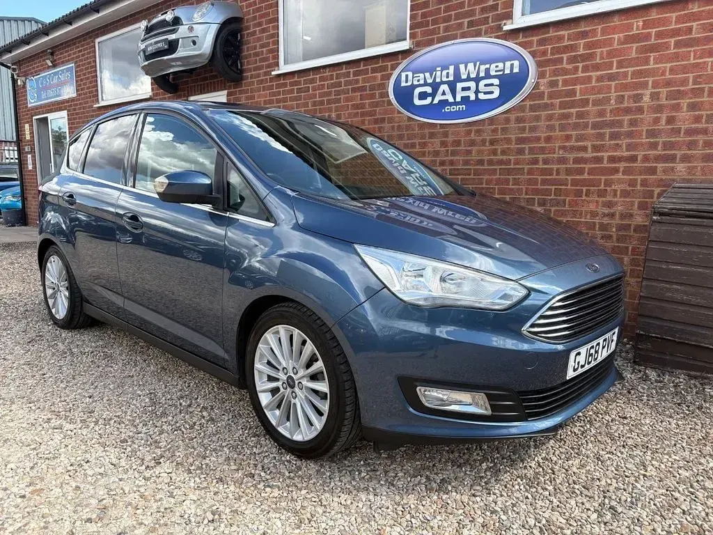 Used Ford C-MAX Titanium 100 HP (73 kW) 2018 Blue MPV