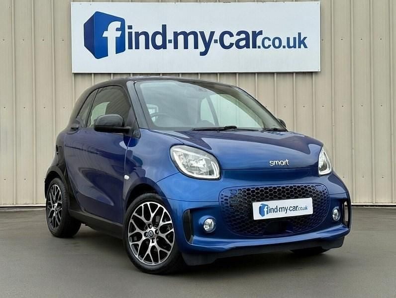 Used Smart ForTwo Electric Drive Exclusive 22 kW (30 HP) 2021 Blue/black Coupe