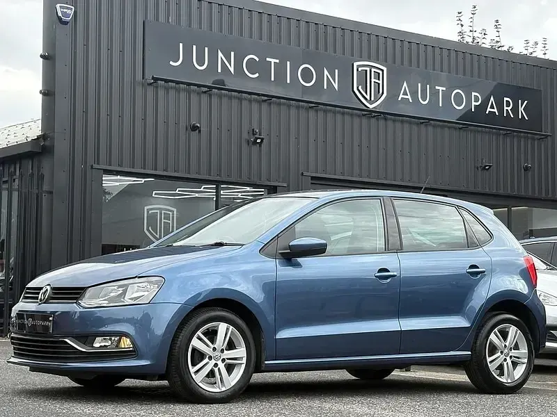 Used VW Polo Match 88 HP (64 kW) 2016 Blue Hatchback