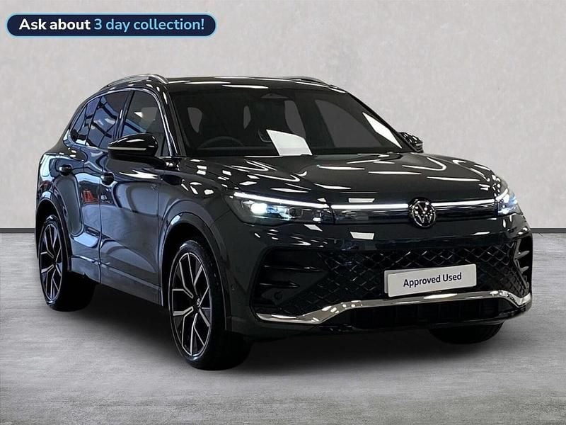 Grey New 2025 VW Tiguan R-line SUV | £36,899 (Expensive) - Image 1/4