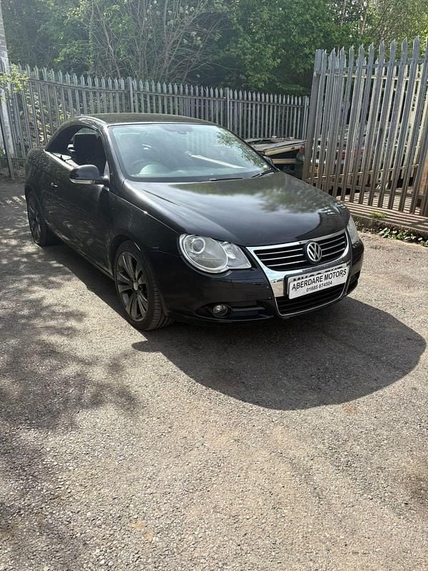 Black Used 2008 VW Eos Sport Cabriolet | £1,695 (Fair price) - Image 1/3