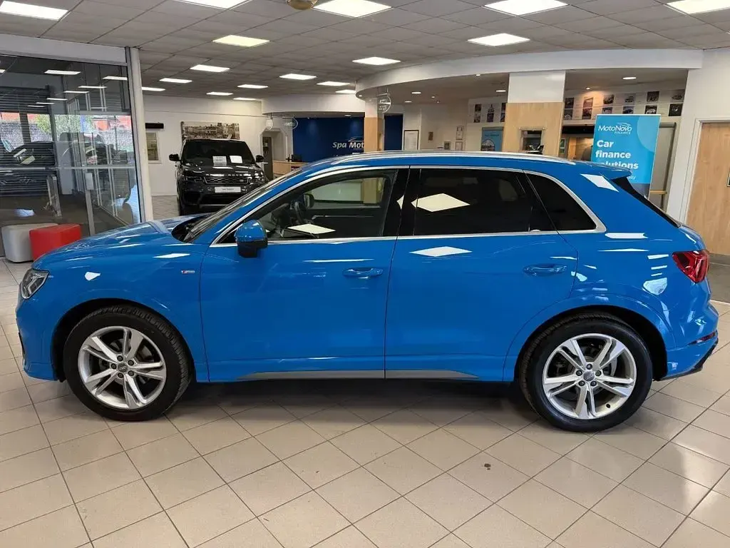 Begagnad Audi Q3 S-Line 150 HK (110 kW) 2019 Blå SUV
