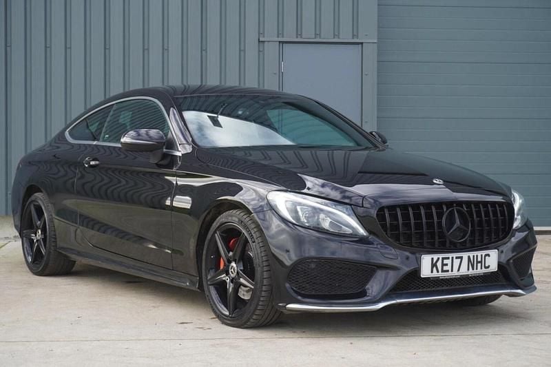 Black Used 2017 Mercedes C220 AMG line Coupe | £11,495 (Fair price) - Image 1/4
