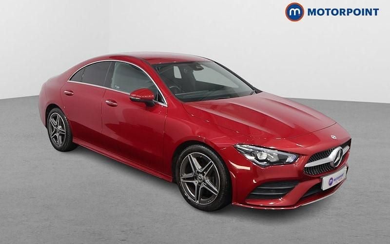 Red Used 2022 Mercedes CLA200 AMG Line Premium Sedan | £23,999 (Fair price) - Image 1/4