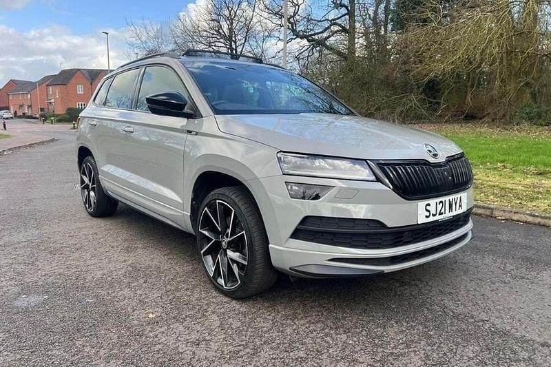 Used Skoda Karoq SportLine 150 HP (110 kW) 2021 Grey SUV