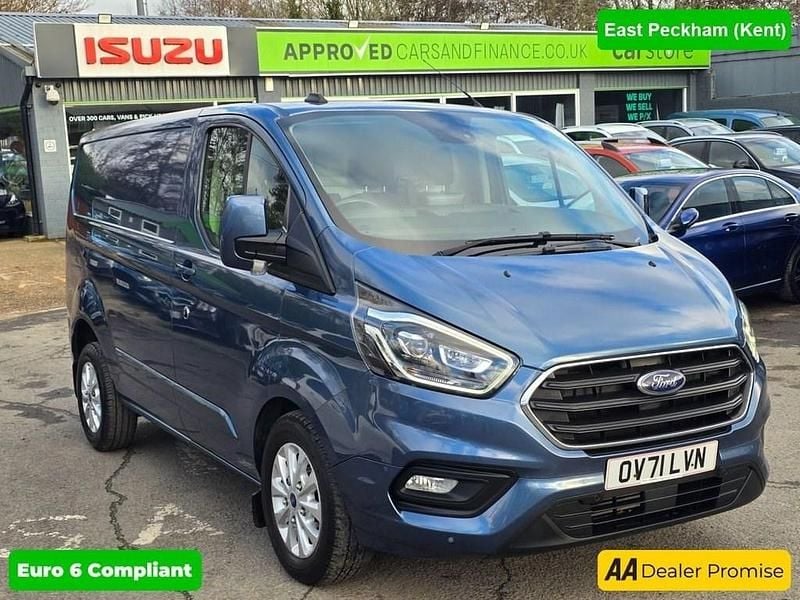 Blue Used 2021 Ford Transit Custom Limited Van | £15,499 (Good price) - Image 1/4