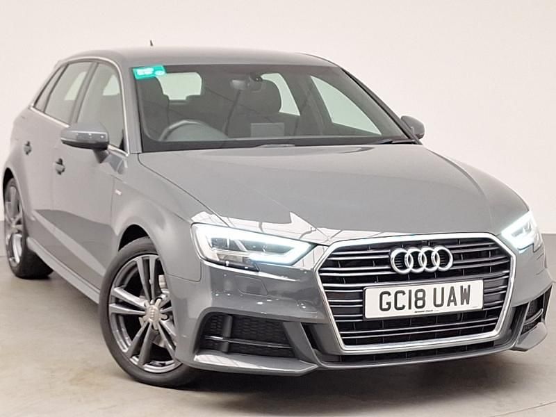 Grey Used 2018 Audi A3 S-Line Hatchback | £12,498 (Super price) - Image 1/4