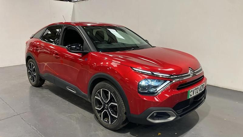 Red Used 2022 Citroën e-C4 Shine Hatchback | £12,998 (Fair price) - Image 1/3