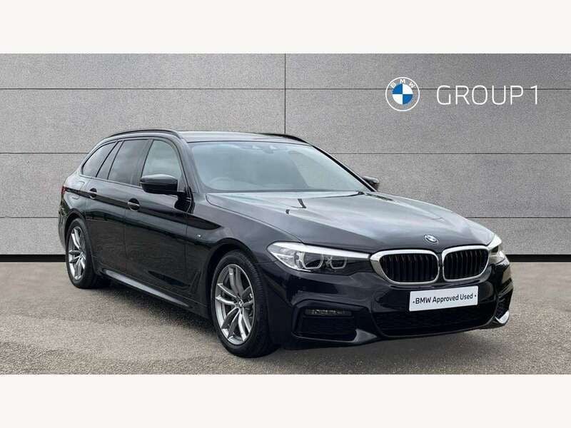Black Used 2020 BMW 520 M Sport Estate | £24,413 (Fair price) - Image 1/4