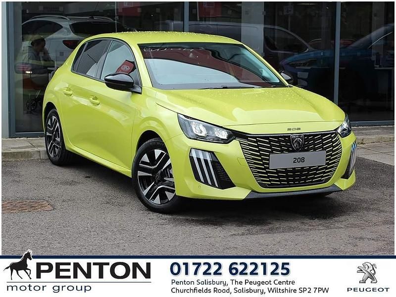 Yellow Used 2024 Peugeot 208 Allure Hatchback | £15,490 (Fair price) - Image 1/4