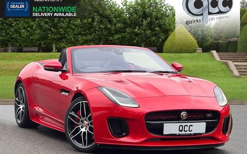 Red Used 2019 Jaguar F-Type Chequered Flag Cabriolet | £37,950 (Fair price) - Image 1/4