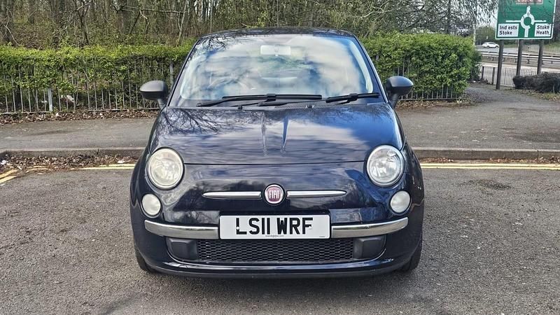 Used Fiat 500 Lounge 85 HP (62 kW) 2011 Blue Hatchback