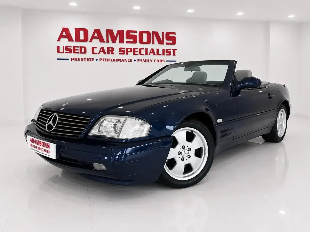 Used Mercedes SL320 221 HP (162 kW) 1999 Blue Cabriolet