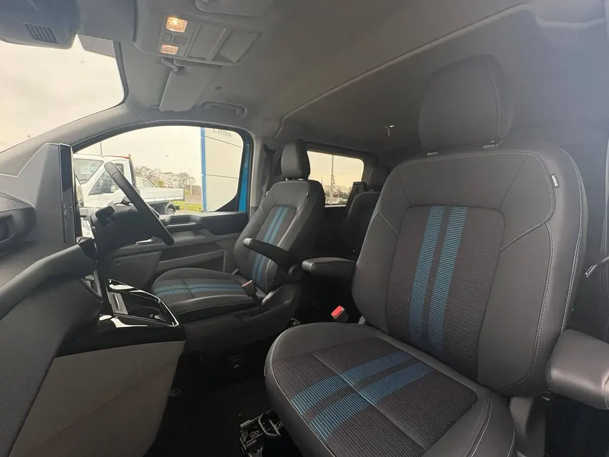 New Ford Transit Custom Sport 232 HP (170 kW) 2025 Digital aqua blue Cabriolet