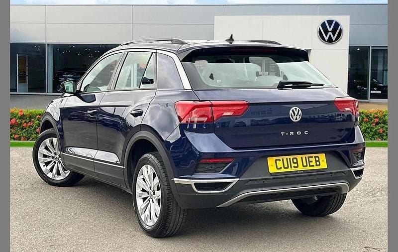 Used VW T-Roc SE 115 HP (84 kW) 2019 Blue SUV