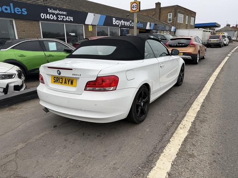 Used BMW 118 Cabriolet Exclusive 2013 White Cabriolet