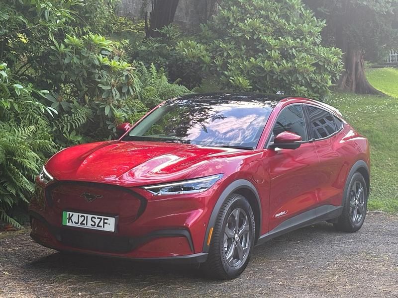 Red Used 2021 Ford Mustang Mach-E Extended Range SUV | £20,495 (Fair price) - Image 1/4