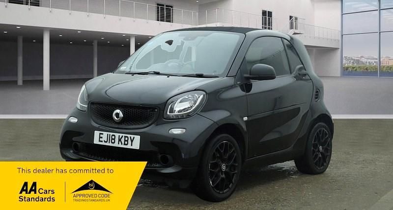 Black Used 2018 Smart ForTwo Coupé Passion Coupe | £4,995 (Fair price) - Image 1/2