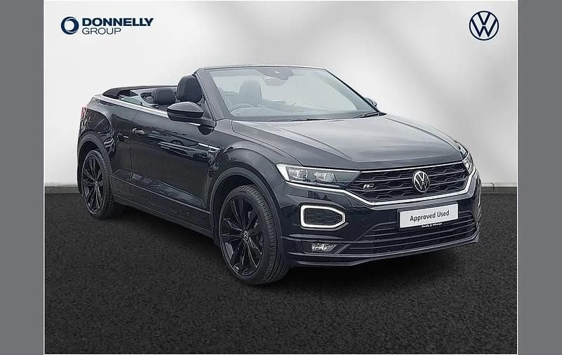 Used VW T-Roc Cabriolet R-line 150 HP (110 kW) 2022 Black Cabriolet