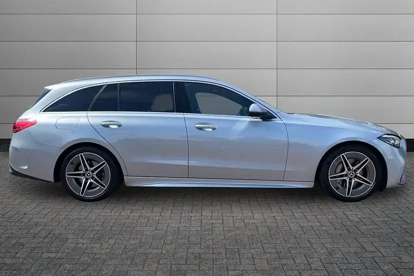 Used Mercedes C220 AMG line 217 HP (159 kW) 2023 Silver Estate