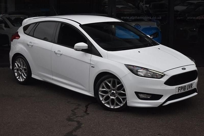 White Used 2018 Ford Focus ST-Line Hatchback | £8,490 (Good price) - Image 1/1