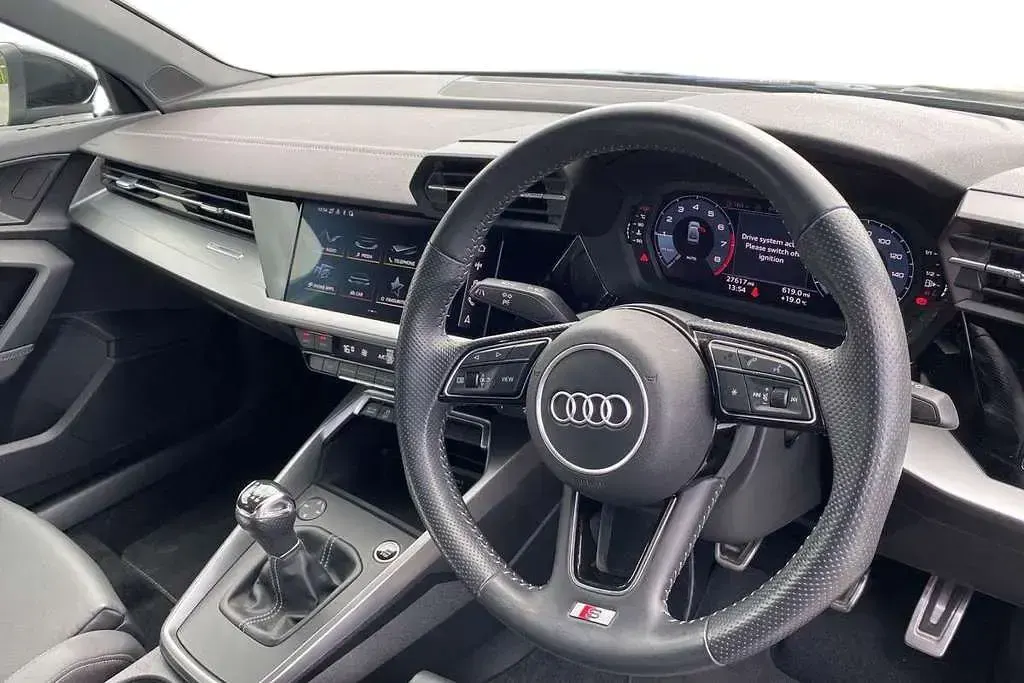 Used Audi A3 S-Line 147 HP (108 kW) 2020 Black Sedan