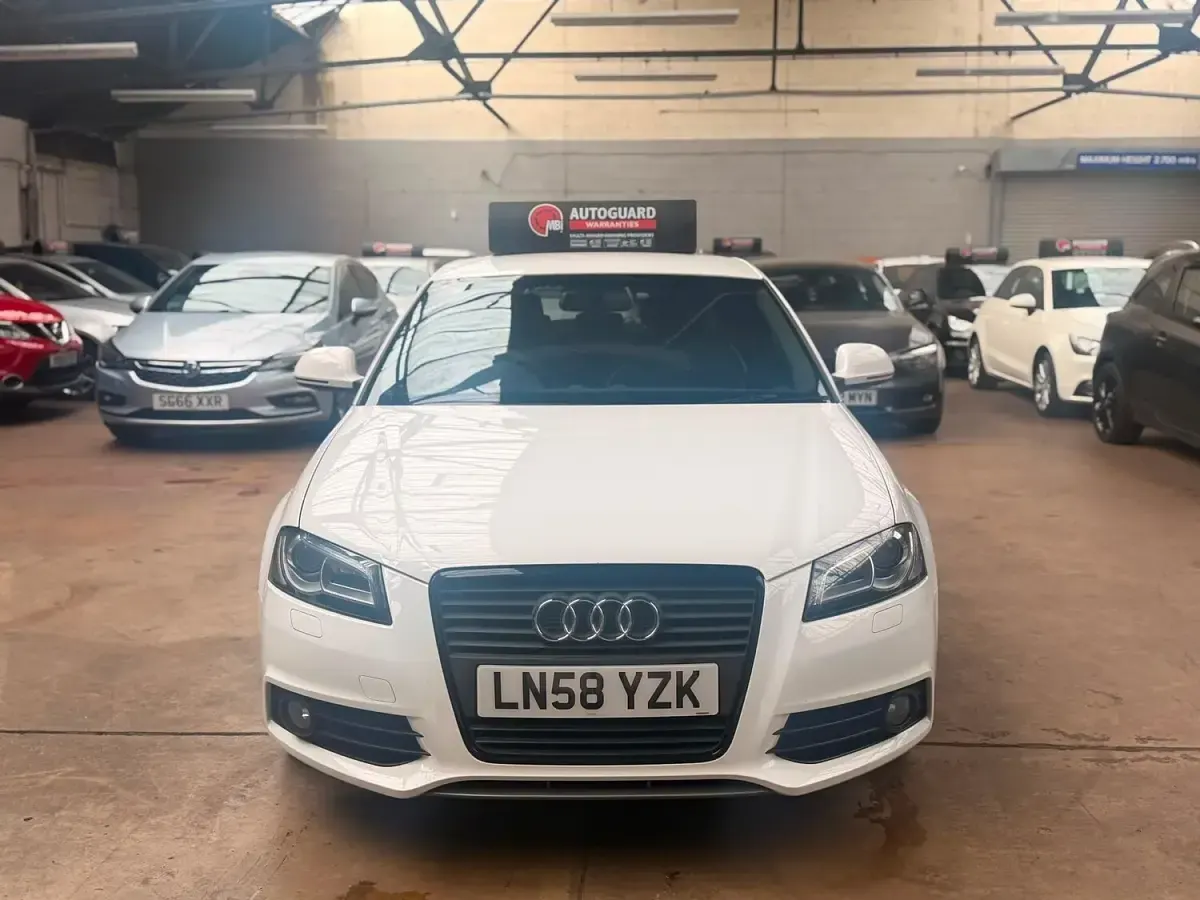 Used Audi A3 S-Line 125 HP (91 kW) 2008 White Hatchback