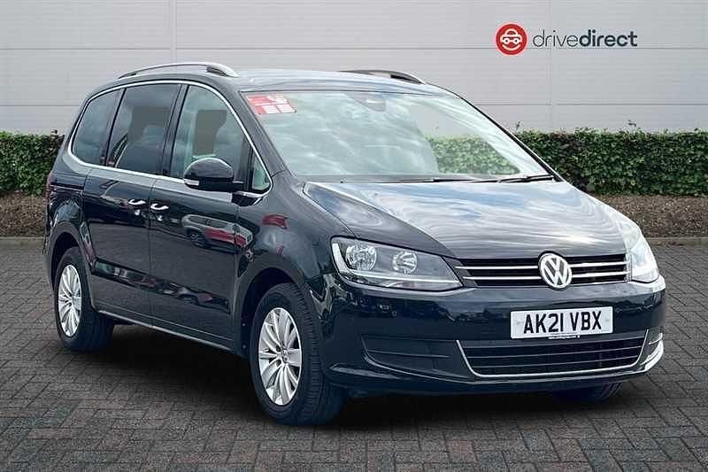 Black Used 2021 VW Sharan SE MPV | £19,430 (Fair price) - Image 1/4