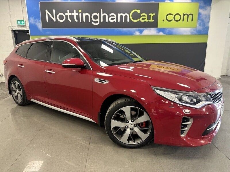 Red Used 2017 Kia Optima GT-Line S Estate | £8,795 (Fair price) - Image 1/4
