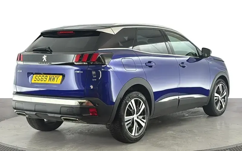 Used Peugeot 3008 GT-line 131 HP (96 kW) 2019 Blue SUV