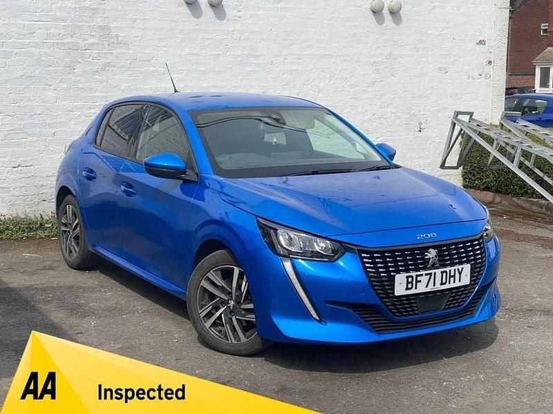 Blue Used 2021 Peugeot 208 Allure Premium Hatchback | £8,946 (Fair price) - Image 1/4
