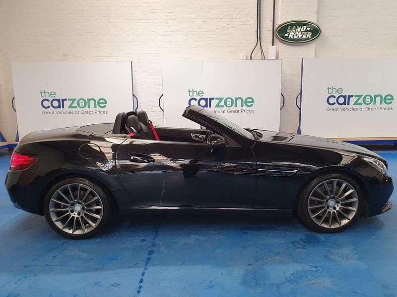 Used Mercedes SLC200 AMG line 184 HP (135 kW) 2017 Black Cabriolet