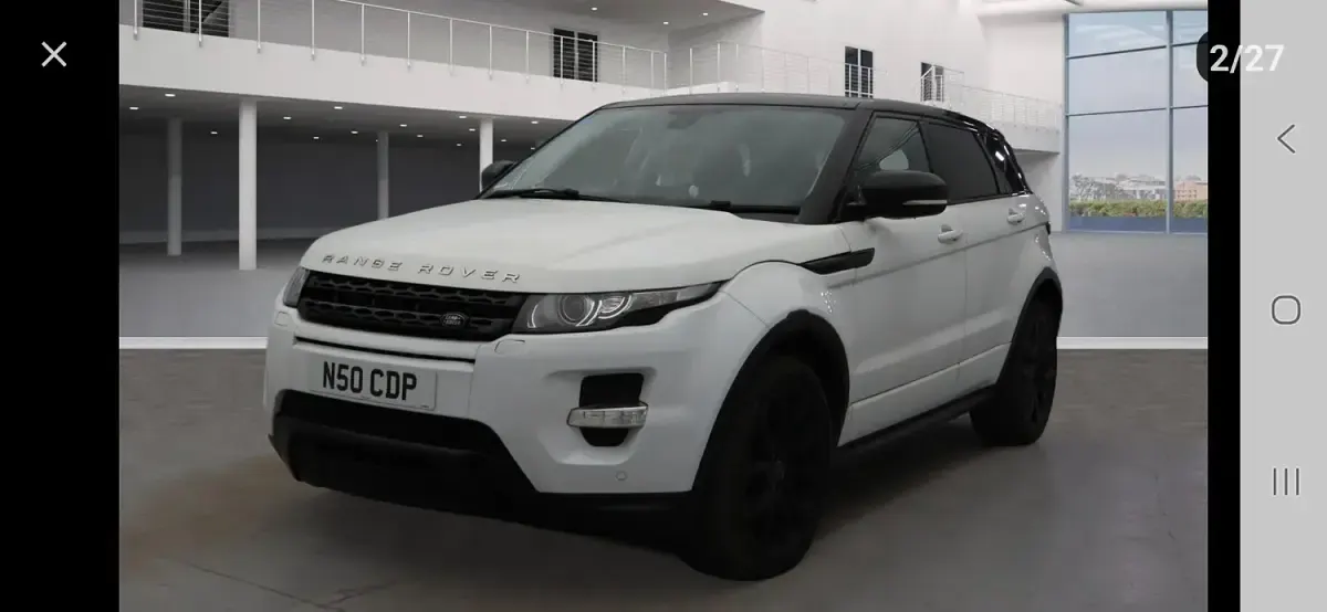 Used Land Rover Range Rover evoque Dynamic 2013 White SUV